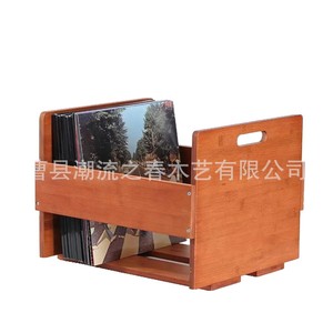 Organizador de escritorio minimalista de madera para oficina, organizador de escritorio, estante de almacenamiento para libros y artículos de papelería, cesta de almacenamiento para discos. - Product Image 5