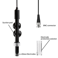 Sonde de remplacement Ph Aquarium Hydroponique Laboratoire Électrode Ph Mètre Test de potentiel BNC Q9 Connecteur Fil Sonde