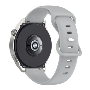 20mm 22mm cinturino in gomma di Silicone per <span class=keywords><strong>Huawei</strong></span> <span class=keywords><strong>Watch</strong></span> <span class=keywords><strong>GT3</strong></span> <span class=keywords><strong>Pro</strong></span> Smartwatch con fibbia a farfalla 43MM 46MM compatibile - Product Image 2