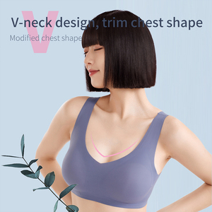 <span class=keywords><strong>Soutien</strong></span>-<span class=keywords><strong>gorge</strong></span> post-mastectomie respirant pour femmes avec poche pour prothèse mammaire, conception sans armatures, OEM/ODM - Product Image 4