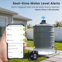 Capteur de niveau d'eau intelligent TUYA WiFi RF433, moniteur de réservoir, mesureur de niveau de liquide, alarme de réservoir d'eau 5m, contrôle à distance par application
