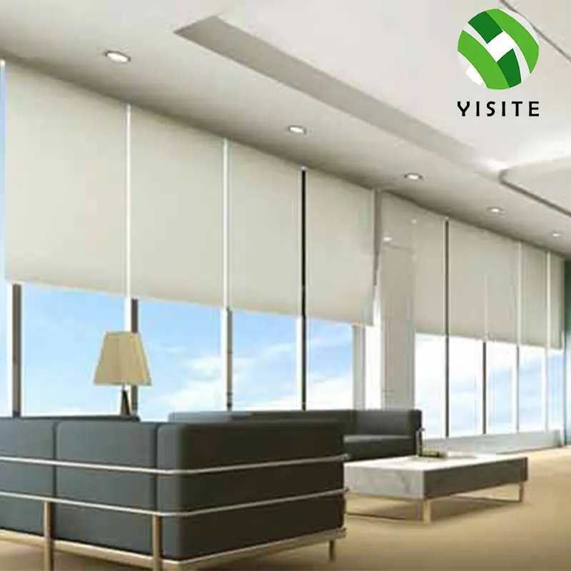 Производитель YST офисный затеняющий раствор горизонтальные или вертикальные планки автоматические электрические рулонные шторы