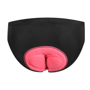 Calça triangular para ciclismo feminina, calcinha acolchoada 3D para ciclismo, calcinha para bicicleta com almofada de Gel à prova de choque para ciclismo