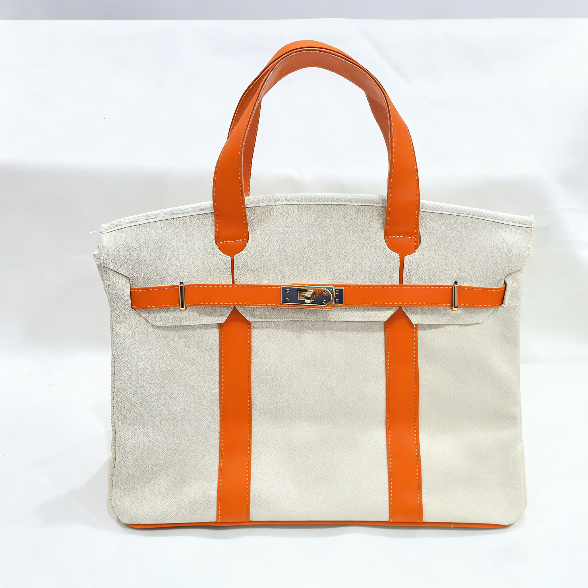 Sac fourre-tout de luxe orange