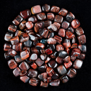 Piedra Natural de Ojo de Tigre Rojo Pulida de 18-25mm para Joyería, Manualidades, Decoración del Hogar, Feng Shui, Venta al por Mayor - Product Image 1