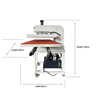 Presse à chaleur hydraulique 60x80cm à double station pour sublimation et transfert par glissement pour T-shirts