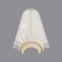 Brosse rotative industrielle à deux pièces, à poils en nylon, à rangées de poils décalées, pour polissage et nettoyage anti-poussière, fournisseur OEM