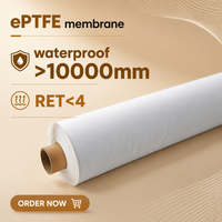 Vente en gros de tissu laminé pour veste softshell imperméable et respirante avec membrane EPTFE, coupe-vent, en rouleau, personnalisable avec logo, direct usine