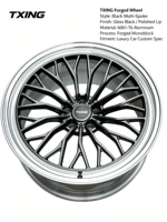 Jantes de voiture de course en alliage 6061-T6 personnalisées, directement de l'usine TXING, 100 mm PCD, 20 mm ET, état neuf, forgées, 100 % aluminium.