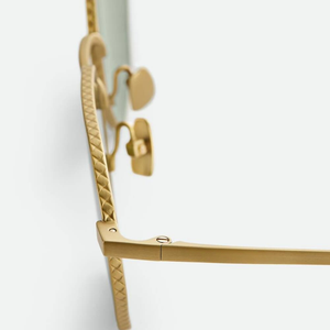 Bottega BV Geometric Octagonal Sunglasses Metal Frame UV Protection Fashion Eyewear for Men Women Veneta - Product Image 6