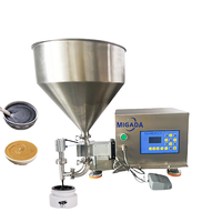 Machines de remplissage de liquide visqueux de table Pâte de miel Pâte de tomate Crème Huile de chocolat Engrenage liquide Pompe magnétique Machines de remplissage