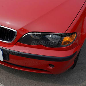 1 par de cubiertas de fibra de carbono real para faros delanteros de coche, para BMW E46 323i 328i 330i 325i 1999 2000 2001 2002 2003 2004 - Product Image 5