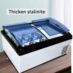 Châu Âu miễn phí vận chuyển Countertop Gelato tủ trưng bày tủ đông duy nhất-nhiệt độ Ice Cream <span class=keywords><strong>Showcase</strong></span> với 6 chảo - Product Image 5