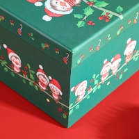 Boîtes de Noël personnalisées professionnelles avec gaufrage à l'or, doublées d'éponge, avec fermeture magnétique pour l'emballage des chaussettes