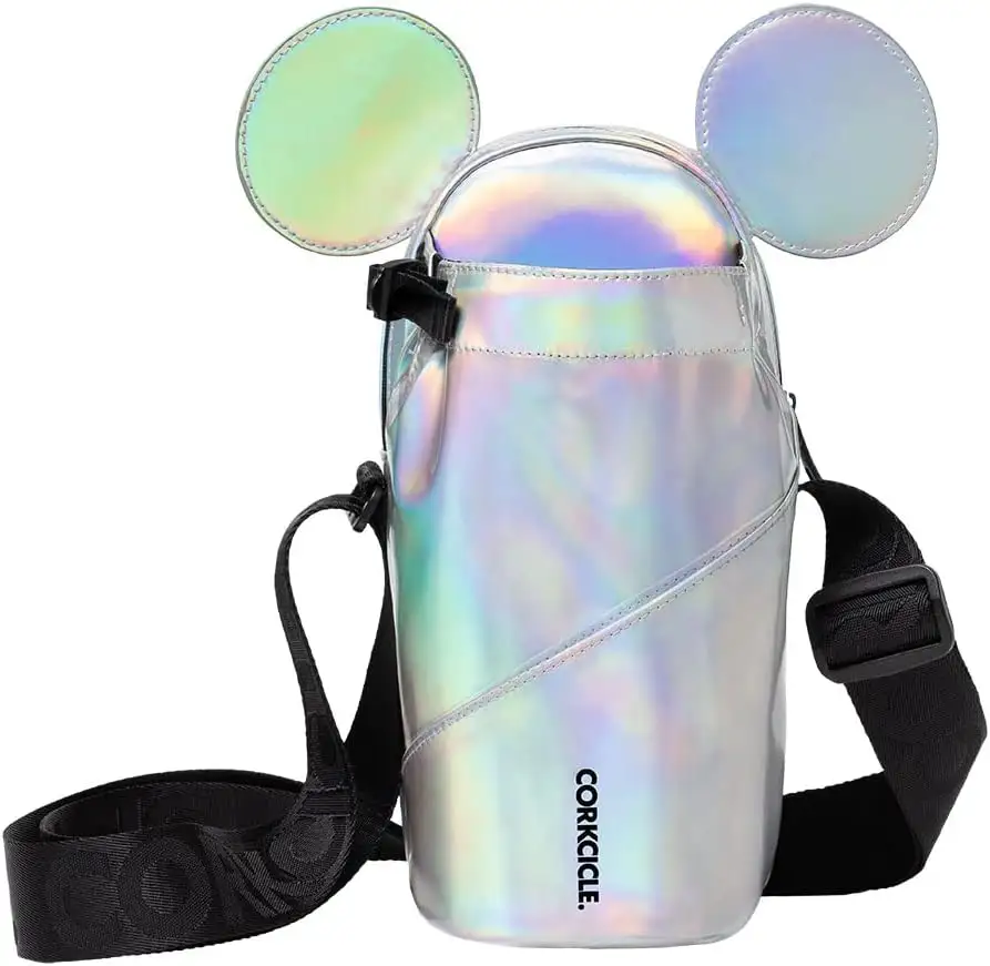 Minnie Mickey M Ears Adjustable Crossbody Bag with Zip-up Accessory Pocket Should Sling Bag
