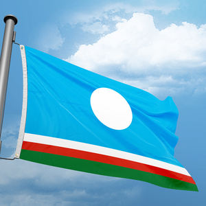 Bandiere in Poliestere con Logo Personalizzato, Stampa Digitale, Striscioni per Esterni di Qualsiasi Dimensione e <span class=keywords><strong>Design</strong></span>, Resistenti, Repubblica Sakha 3x5FT, Soggetti Federali - Product Image 2