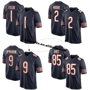 Wholesale American Football Jersey 18 Caleb Williams 15 Rome Odunze 2 D.J. Moore Embroidery Football Uniform