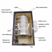 Filtre à tambour rotatif automatique à contre-courant pour aquaculture et pisciculture, grande capacité 90m³/h, vente en gros, filtre à tambour pour bassin à koïs 80m³/h