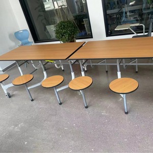 Multi Functional <b>Foldable</b> <b>Dining</b> <b>Table</b> Rectangle 12 Seat Combination Design For <b>Dining</b> Room Child Use White Color - Product Image 3