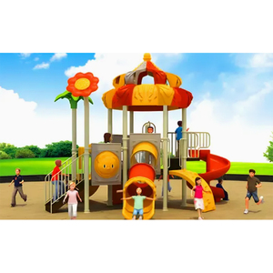 Ensemble de toboggan de terrain de jeu extérieur pour enfants, couleurs vives commerciales en plastique PE durables pour le plaisir de la garderie - Product Image 6