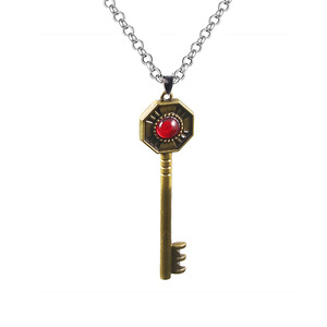 Collar de Anime con Colgante de Llave de Bronce de <span class=keywords><strong>Jotaro</strong></span> <span class=keywords><strong>Kujo</strong></span>, Estilo Vintage, para Hombre y Mujer - Product Image 1