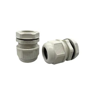 Xingtaida multiple insert waterproof pvc nylon cable gland pg npt m25a 3holes white gray flat type plastic glands