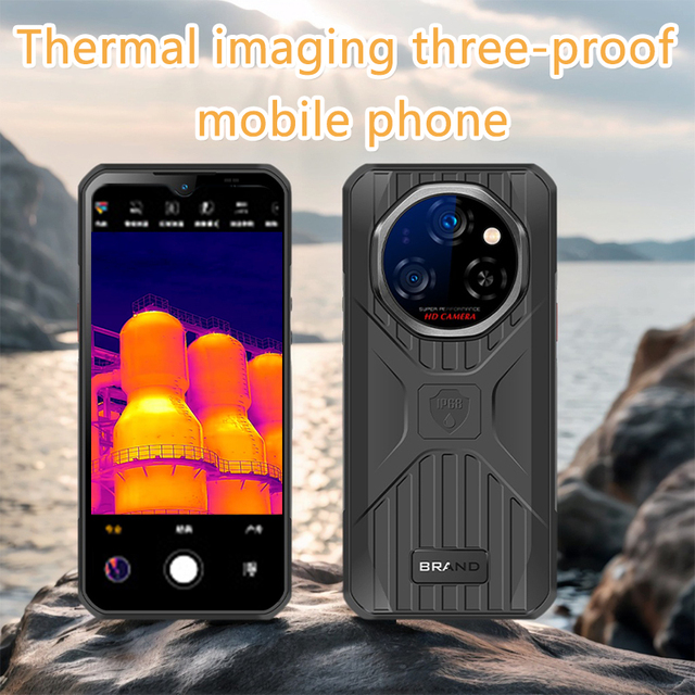 New YFS B8500 Thermal Imaging Rugged Phone 11000mAh 5G 108MP Camera 12GB RAM 512GB ROM IP68 Waterproof Rugged Cellphone