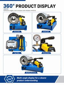 Manual Hydraulic <b>Pipe</b> and Hose Crimping <b>Machine</b> Adjustable 10-30mm Crimper for Small Batch <b>Processing</b> - Product Image 4