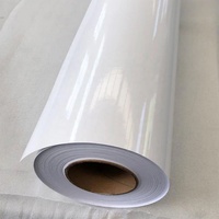 Vinyle auto-adhésif PVC blanc brillant mat avec support 120g 140g pour impression éco-solvant UV latex