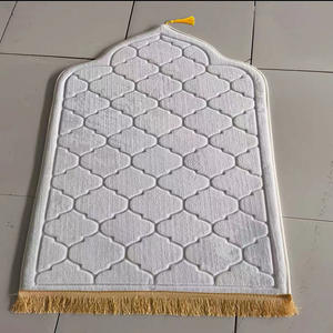 Embossed <strong>Turkish</strong> Modern Cushioned, Dubai Foldable Muslim Fluffy Prayer Mat Portable Prayer <strong>Rugs</strong> Mats for Muslim/ - Product Image 4