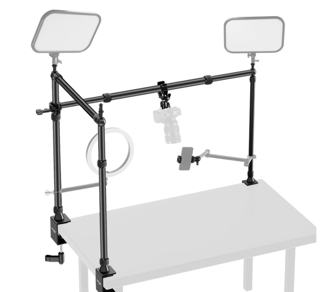 For NK003 Aluminum Alloy Overhead Camera Mount Rig for Video Shooting