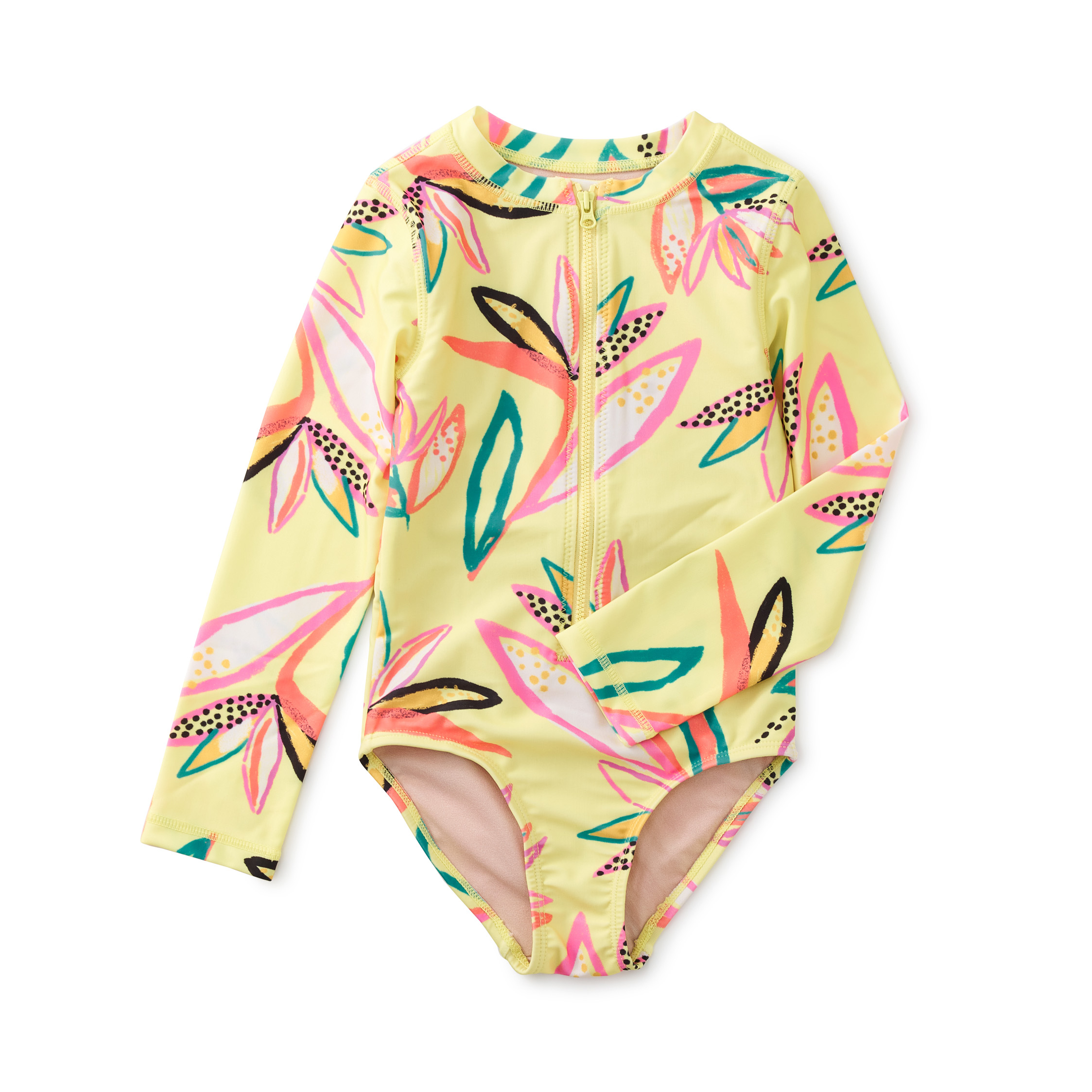 Бикини для младенцев с принтом желтых листьев для летнего сезона