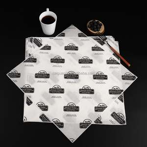 Papier pour hamburger, papier jetable anti-graisse, papier pour boulettes de riz, papier pour rouleaux de poulet, papier d'emballage alimentaire, papier pour boulangerie, personnalisation commerciale - Product Image 5