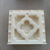 Moule à briques creuses double face Reazone en plastique ABS pour blocs de ventilation en béton
