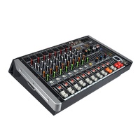 Console de mixage audio professionnelle 800W S800 - avec effets DSP doubles, amplificateur de mixage stéréo 8 canaux pour scène et spectacles en direct