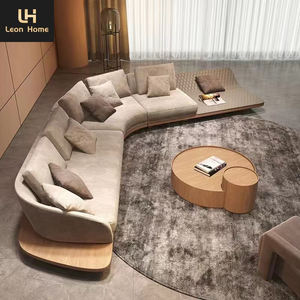 أريكة قطاعية حديثة بتصميم إيطالي فاخر، طقم أرائك بتصميم بسيط وفاخر لغرفة المعيشة - Product Image 1