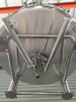 Tanque de Almacenamiento de Productos Lácteos de Acero Inoxidable de 1000L con Chaqueta Aislante para Leche, Bebidas, Cerveza, Jugos, Yogur y Procesamiento de Líquidos