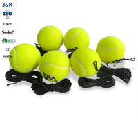 Balle d'entraînement de tennis professionnelle JK avec corde élastique et caoutchouc rebondissant, jouet sportif