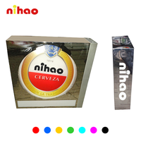 NIHAO Boîte lumineuse publicitaire extérieure, enseigne en acrylique personnalisée imprimée UV, étanche, LED pour bars, clubs et entreprises de nuit