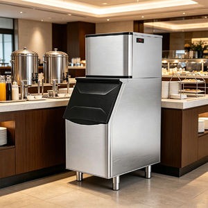 Máquinas de Hielo Comerciales de Gran Capacidad, Rápidas, Eléctricas, de Acero Inoxidable, para el Hogar, Ahorro de Energía - Product Image 2