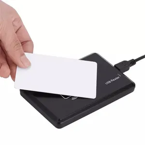 Leitor de cartão rfid 125khz em4100, replicador gravador t5577/em4305, sensor de proximidade usb, leitor de cartão inteligente sem dispensador de unidade