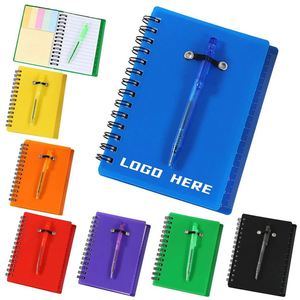 Cuaderno Personalizado con Cubierta de PP para Exposiciones, Set de Notas Adhesivas, Regalo Publicitario para Exposiciones, Cuaderno Espiral con Bolígrafo - Product Image 1