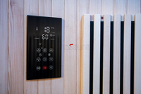 Vapeur 1 personne infrarouge lointain rond Portable vapeur plein infrarouge Sauna salles