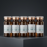 Hikocy 10ml Vitamine C & Acide Hyaluronique Sérum Ampoule Professionnel Raffermissant et Nourrissant pour Soins de la Peau, Flacons OEM ODM Marque Privée