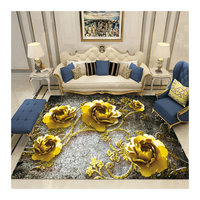 Tapis antidérapant décoratif pour salon, accessoire de sol moderne avec impression de logo personnalisé, couleur artistique, imprimé en 3d