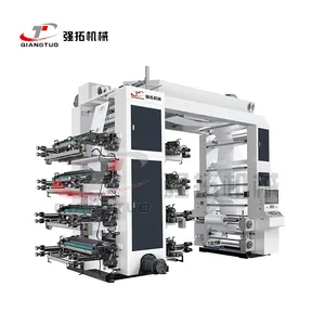 Qiangtuo vành đai lái xe tự động PE Bopp PVC OPP ytb-một loại 8 Màu sắc máy in flexo