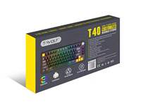 Clavier mécanique sans fil T-WOLF T40 Tri-mode, rétroéclairage RGB, montage Gasket, échangeable à chaud, pour le gaming et le bureau
