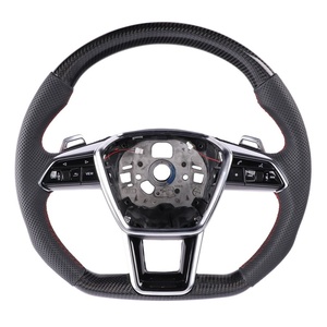 Volant en fibre de carbone OEM avec surpiqûres améliorées pour <span class=keywords><strong>Audi</strong></span> C6 B8.5 Q7 S4 A1 Q3 S8 C8 S6 A8 B7 - Product Image 1