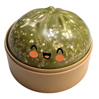 Jouet CS Dumpling Mystery Jumbo Squishy Glitter Dumplings, Grand jouet anti-stress à presser arc-en-ciel