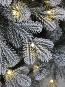 Árbol de Navidad Artificial Ecológico Flocado al por Mayor de Fábrica, Pino de Alta Densidad con Luces LED e Incandescentes - Product Image 5